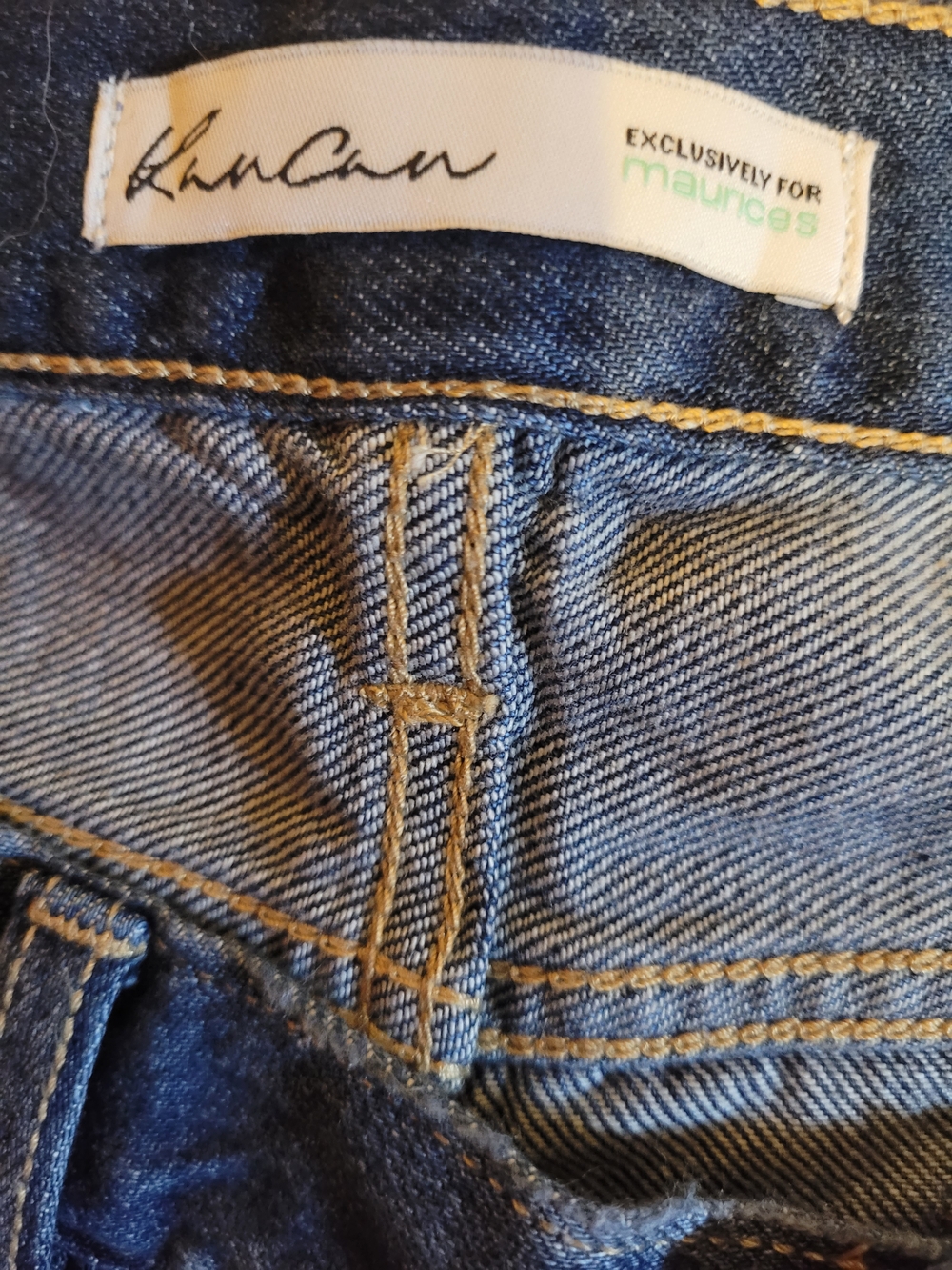 Maurices Womens Distressed Dark Blue Bootcut Jeans - Picture 5 of 5